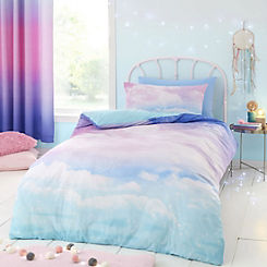 Ombre Rainbow Clouds Duvet Cover Set by Catherine Lansfield