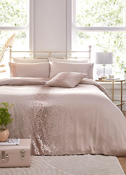Ombre Sequin Champagne Duvet Cover Set by Freemans Home