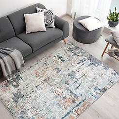 Opal Abstract Printed Recycled Rug by The Homemaker Rugs Collection