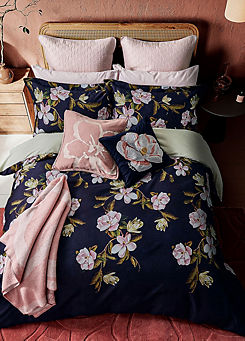 Opal Floral 100% Cotton Satten 220 Thread Count Duvet Cover Set by Ted Baker