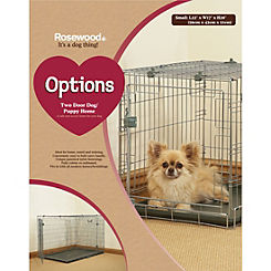 Options Small Dog Cage 2 Door- 56 X 43 X 51cm by Rosewood