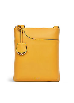 Orange Anniversary - Camden Collection - Pockets Icon Medium Zip-Top Cross Body Bag by Radley London