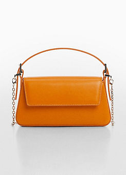 Orange Simple Shoulder Crossbody Bag by Mango