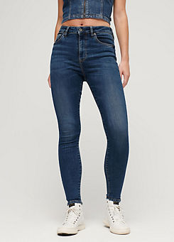 Organic Cotton High Rise Skinny Denim Jeans by Superdry