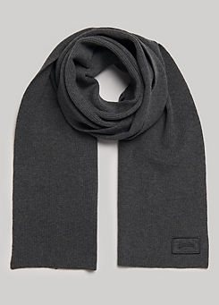 Organic Cotton Logo Scarf by Superdry