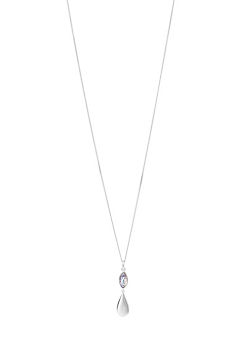 Organic Pebble Drop Pendant with Navette Vitrail Crystal by Fiorelli