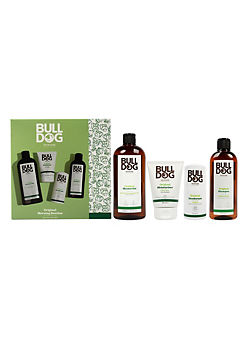 Original Morning Routine - Shower Gel 500ml, Moisturiser 100ml, Natural Deodorant 75ml & Shampoo 300ml by Bulldog