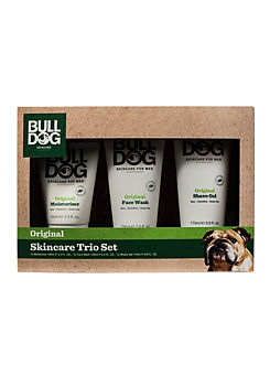 Original Skincare Trio - Moisturiser 100ml, Face Wash 150ml & Shave Gel 175ml by Bulldog
