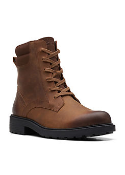 Orinoco2 Spice Brown Lace-Up Boots by Clarks