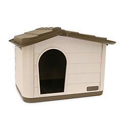 Outdoor Knock-Down Pet House Brown for Cat, Dog & Rabbit by Rosewood