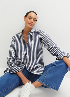 Oversize Striped Cotton Shirt by bonprix