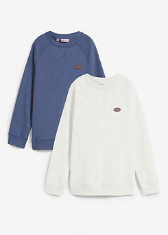 Pack Of 2 Sweatshirts by bonprix