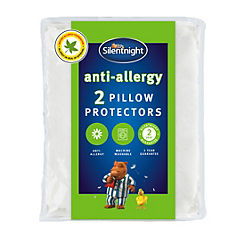 Pack of 2 Anti Allergy Pillow Protectors by Silentnight