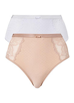 Pack of 2 Aria Full Knickers by Cotton Traders