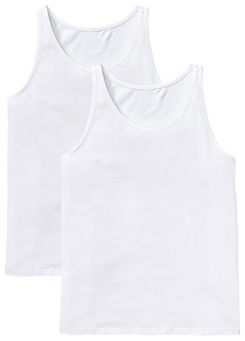 Pack of 2 Cotton Vests by bonprix