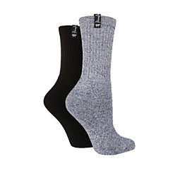 Pack of 2 Cushioned Boot Socks by Pringle