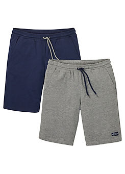 Pack of 2 Drawstring Sweat Shorts by bonprix