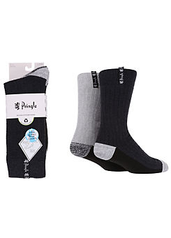 Pack of 2 Fully Cushioned Boot Socks by Pringle