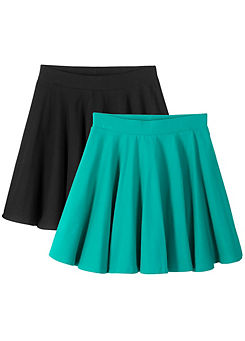 Pack of 2 Girls Summer Skirts by bonprix