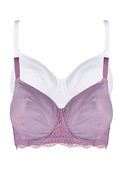 Pack of 2 Grace Non Wired Bras by Cotton Traders