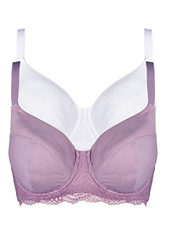 Pack of 2 Grace Underwired Bras by Cotton Traders