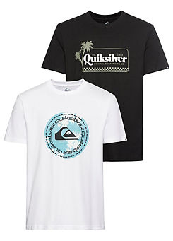 Pack of 2 Graphic Print T-Shirts by Quiksilver