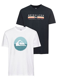 Pack of 2 Graphic Print T-Shirts by Quiksilver