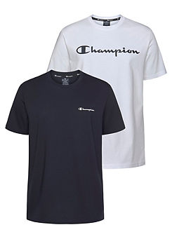 Pack of 2 Logo Print T-Shirts by Champion