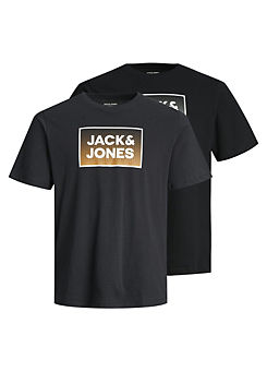 Pack of 2 Logo Print T-Shirts by Jack & Jones Junior