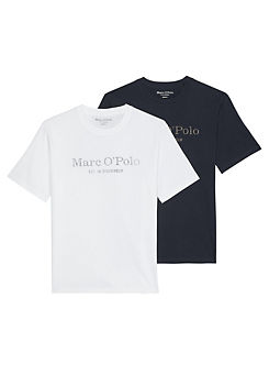 Pack of 2 Logo Print T-Shirts by Marc O’Polo