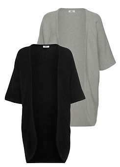 Pack of 2 Long Cardigans by FlashLights