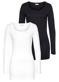 Pack of 2 Long Sleeve T-Shirts by Flashlights