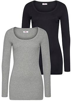 Pack of 2 Long Sleeve T-Shirts by Flashlights