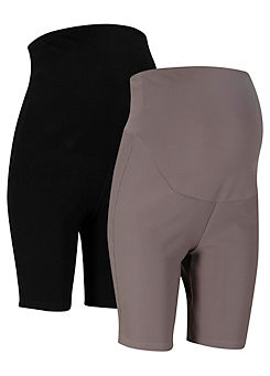 Pack of 2 Maternity Cycling Shorts by bonprix