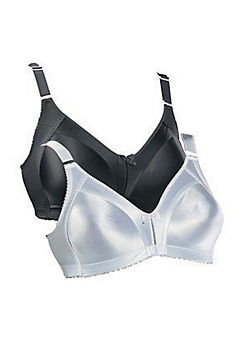Pack of 2 Non-Wired Minimiser Bras by Naturana