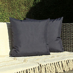 Pack of 2 Outdoor Navy Cushions by FURN