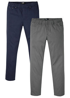 Pack of 2 Pairs of Trousers by bonprix
