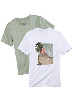 Pack of 2 Round Neck T-Shirts by beachtime