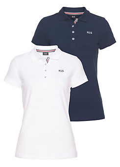 Pack of 2 Short Sleeve Polo Shirts by H.I.S