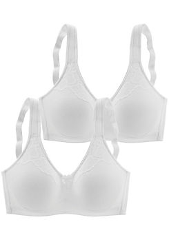 Pack of 2 Soft Cup Bras by Naturana
