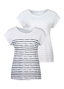 Pack of 2 Striped T-Shirt by beachtime