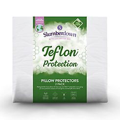 Pack of 2 Teflon Pillow Protectors by Slumberdown