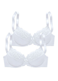 Pack of 2 Underwired Bras by Petite Fleur