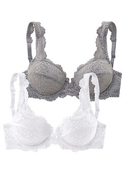 Pack of 2 Underwired Bras by Petite Fleur