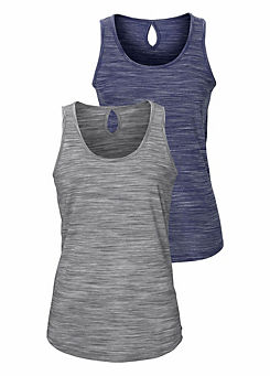 Pack of 2 Vest Tops by beachtime