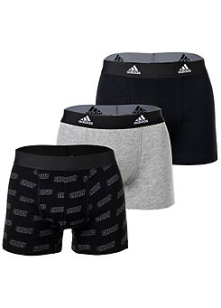 Pack of 3 Active Flex Cotton Boxers by adidas Sportswear