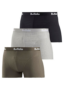 Pack of 3 Boxer Shorts by Buffalo
