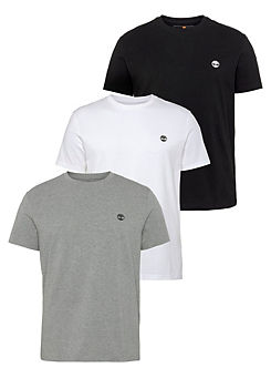 Pack of 3 Jersey Crew Neck T-Shirt by Timberland
