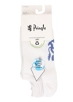 Pack of 3 Ladies Trainer Socks by Pringle