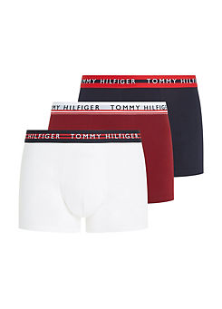 Pack of 3 Logo Print Boxer Shorts by Tommy Hilfiger